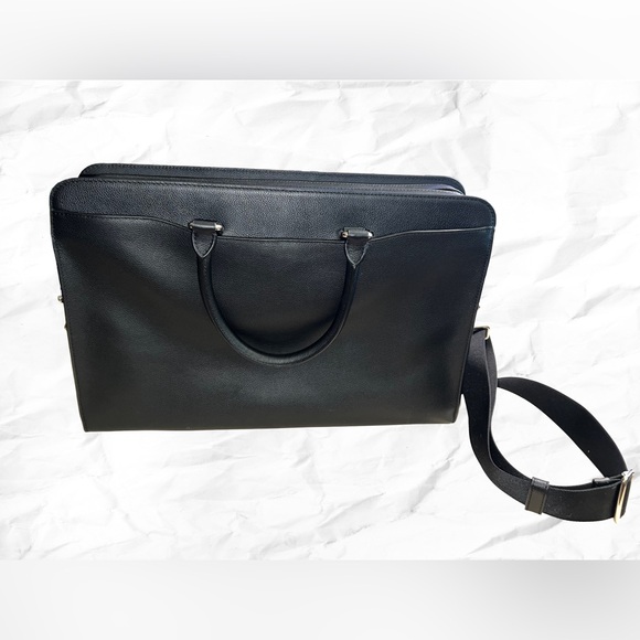 Coach Black Leather Men's Work Bag - Picture 8 of 14